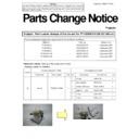 pt-ae900u, pt-ae900e, pt-ax100u, pt-ax100e, pt-ax200u, pt-ax200e, pt-ae1000u, pt-ae1000e, pt-ae2000u, pt-ae2000e service manual parts change notice