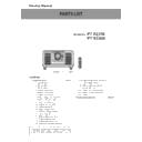 Panasonic PT-RZ31KE, PT-RS30KE Other Service Manuals