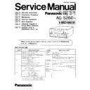 ag-5260e, ag-5260b, k-mechanism service manual