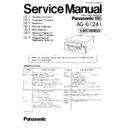 ag-6124e, ag-6124b, k-mechanism service manual