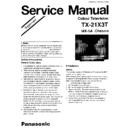 Panasonic TX-21X3T Service Manual Supplement
