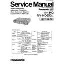 Panasonic NV-HD650A, NV-HD650EA Service Manual