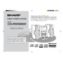 Sharp CD-RW5000 User Guide / Operation Manual