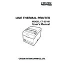 citizen printers (serv.man4) user guide / operation manual