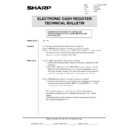 Sharp ER-A750 (serv.man20) Technical Bulletin