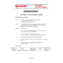 Sharp UP-X300 (serv.man122) Technical Bulletin
