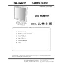 Sharp LL-H1513 (serv.man18) Parts Guide