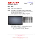 Sharp PN-K321 (serv.man10) Technical Bulletin