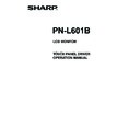 Sharp PN-L601 (serv.man7) User Guide / Operation Manual