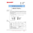 Sharp MX-1800N (serv.man84) Technical Bulletin