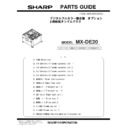 Sharp MX-DE20 (serv.man3) Parts Guide