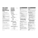 Sharp AN-S422 User Guide / Operation Manual