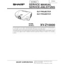 Sharp XV-Z10000 (serv.man3) Service Manual