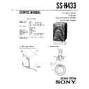 Sony FH-322R, FH-422R, SS-H433 Service Manual