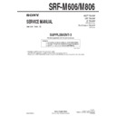 Sony SRF-M606, SRF-M806 (serv.man4) Service Manual