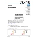 Sony DSC-T100 (serv.man11) Service Manual