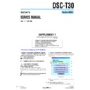 Sony DSC-T30 (serv.man7) Service Manual