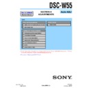 Sony DSC-W55 (serv.man4) Service Manual
