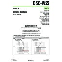 Sony DSC-W55 (serv.man7) Service Manual