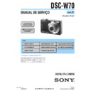 Sony DSC-W70 (serv.man15) Service Manual