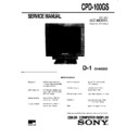Sony CPD-100GS Service Manual
