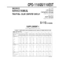 Sony CPD-110EST, CPD-110GS (serv.man2) Service Manual