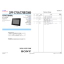 Sony DPF-C70A, DPF-C70E, DPF-C800 Service Manual