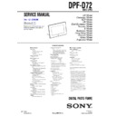 dpf-d72 service manual