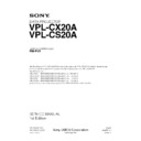 rm-pj3, vpl-cs20a, vpl-cx20a service manual