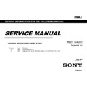 Sony KD-49X8505B Service Manual