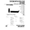 Sony SLV-E5AE, SLV-E5AP, SLV-E5B, SLV-E5CP, SLV-E5EI, SLV-E5IT, SLV-E5VP, SLV-E6UV Service Manual
